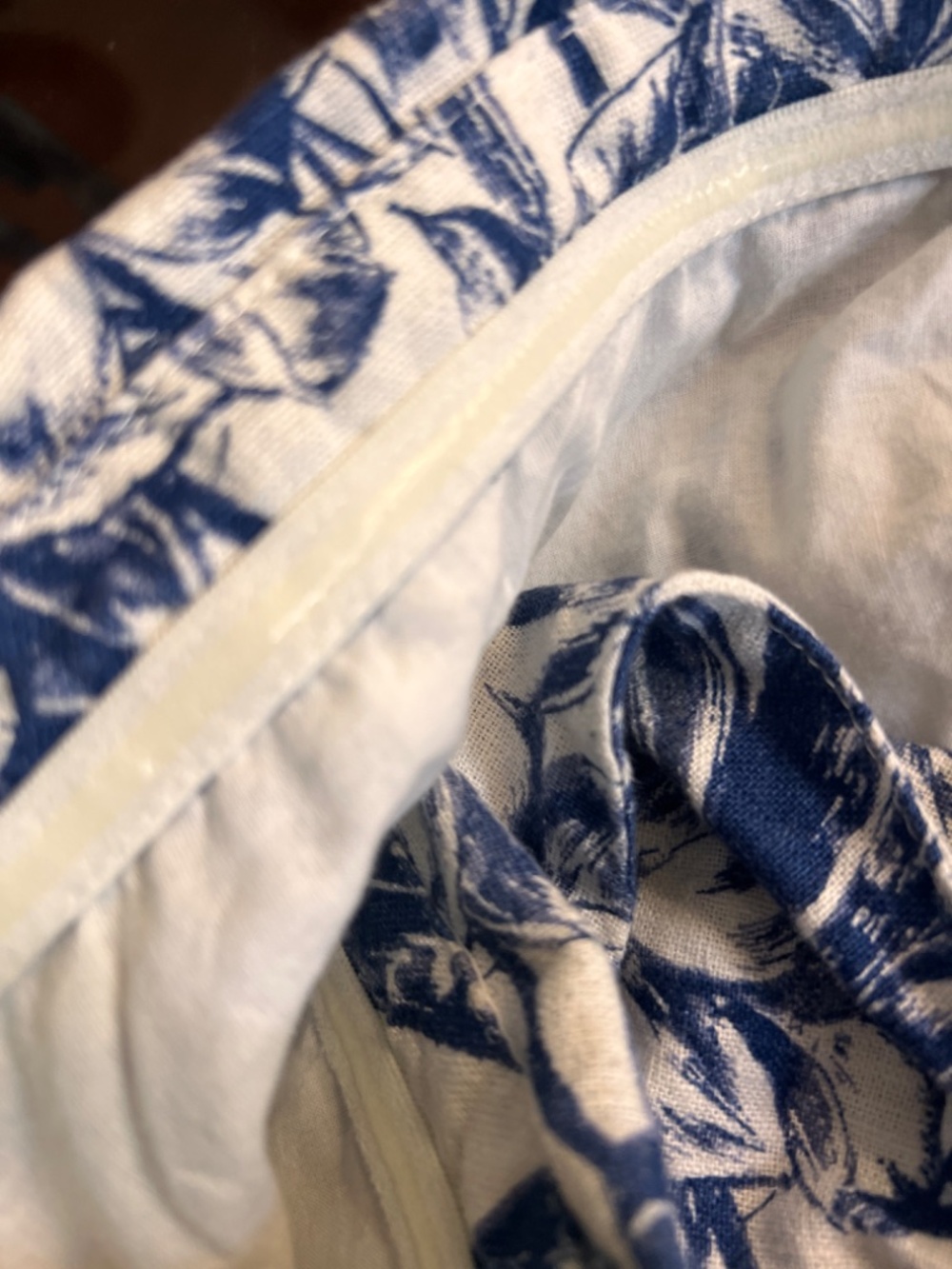 Abercrombie & Fitch Blue Floral Offshoulders Dress Size S - Picture 9 of 10